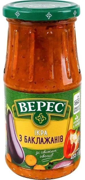 Ікра з баклажанів Верес Екстра с/б 435г